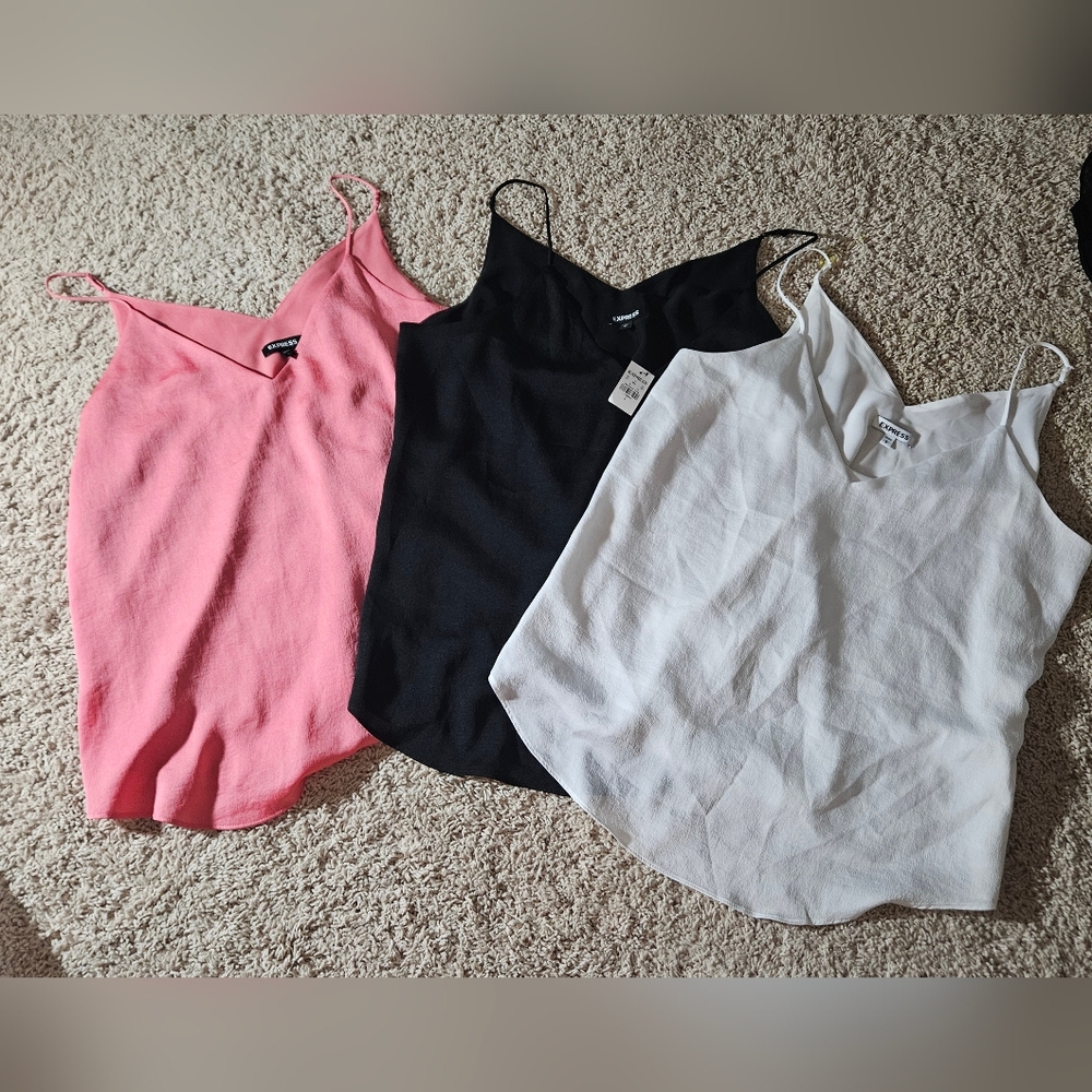 3 Ladies Size Large Express Camis